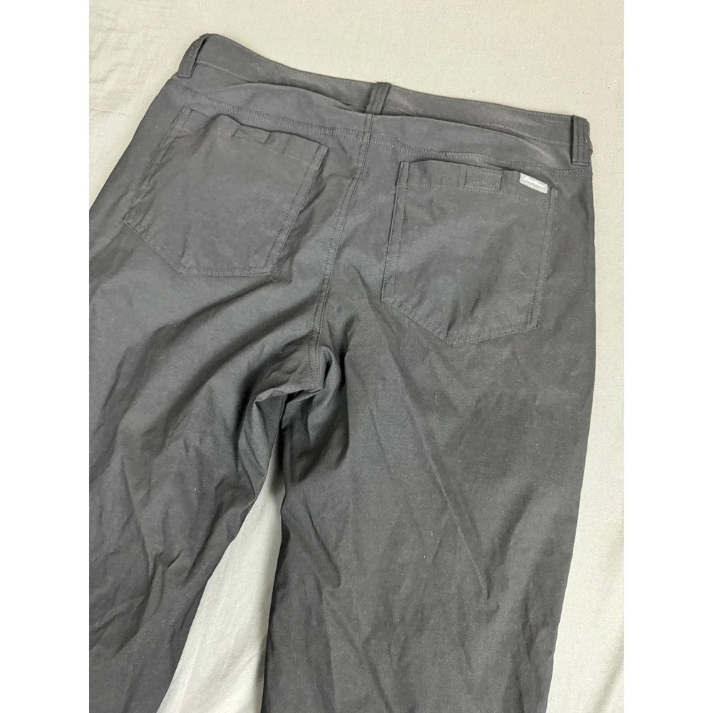 Eddie Bauer Mens Fleece Lined Tech Pants Black 34x32 Hiking Outdoor